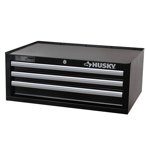 husky 3 drawer metal tool box|3 drawer intermediate tool box.